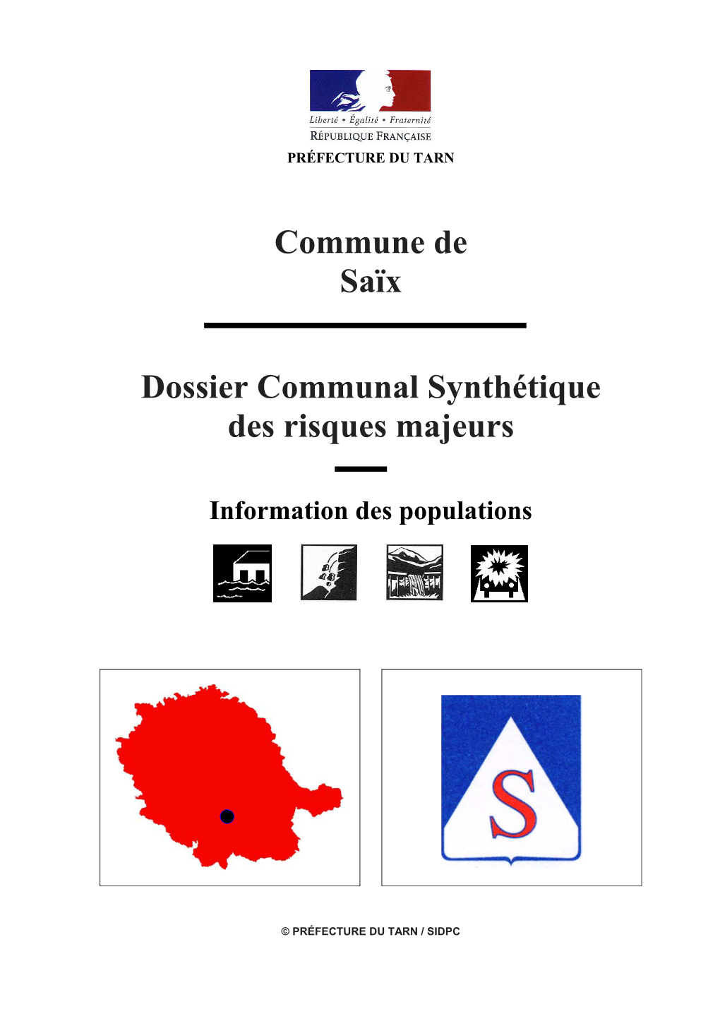 Commune De Saïx Dossier Communal Synthétique Des Risques Majeurs