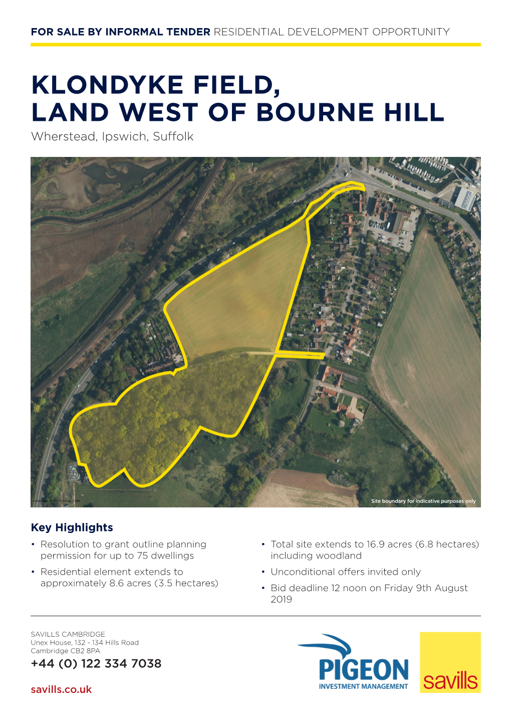 KLONDYKE FIELD, LAND WEST of BOURNE HILL Wherstead, Ipswich, Suffolk