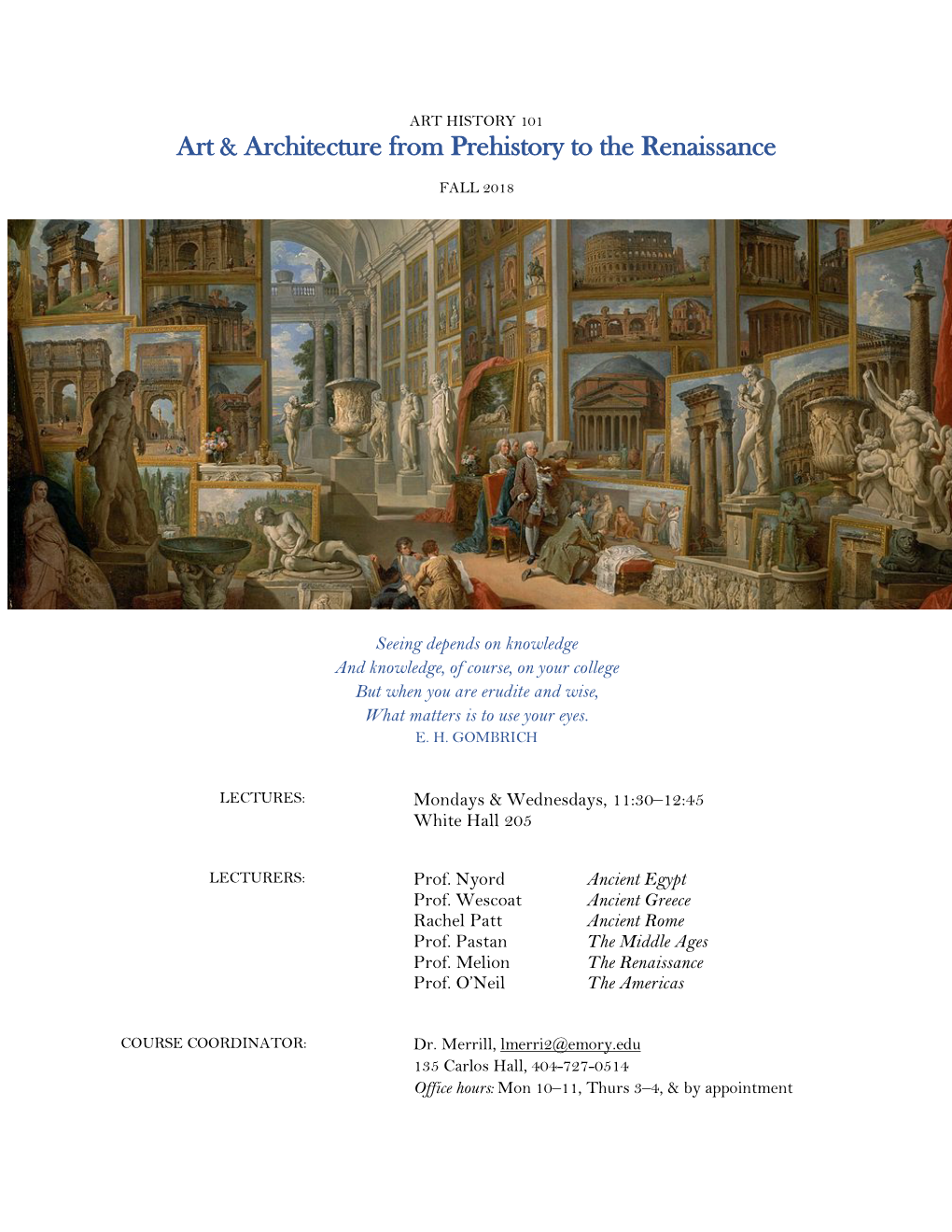 Art & Architecture from Prehistory to the Renaissance