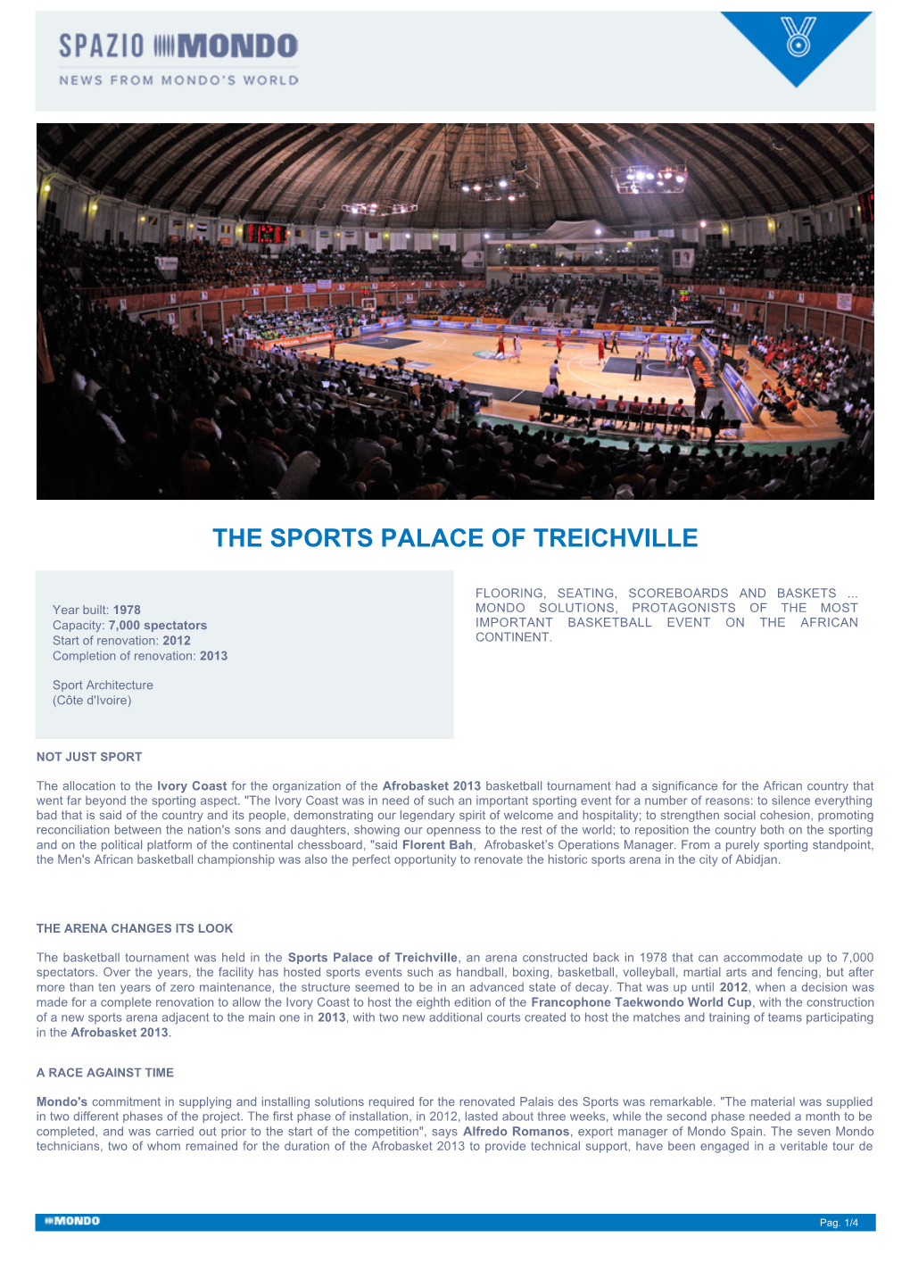 The Sports Palace of Treichville