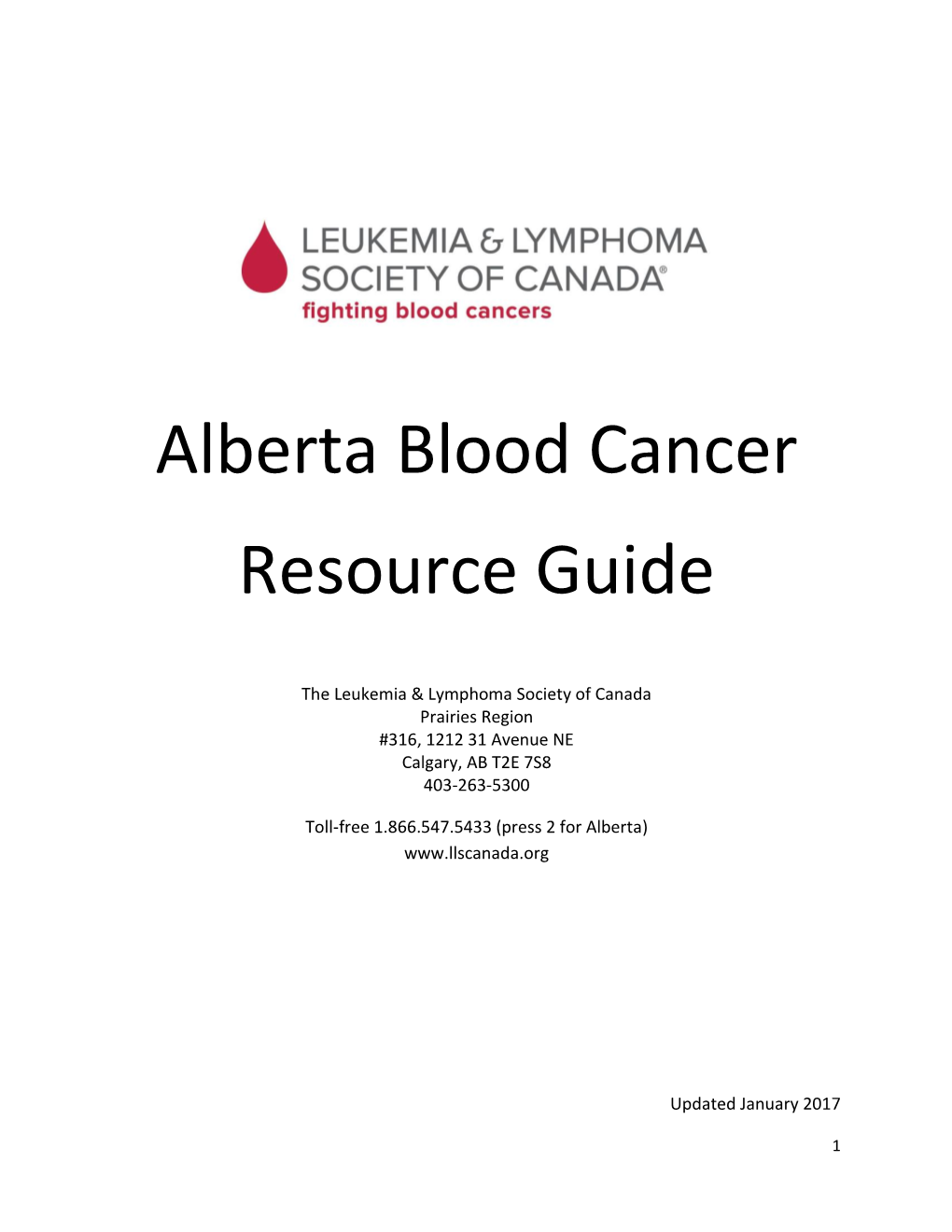 Alberta Blood Cancer Resource Guide
