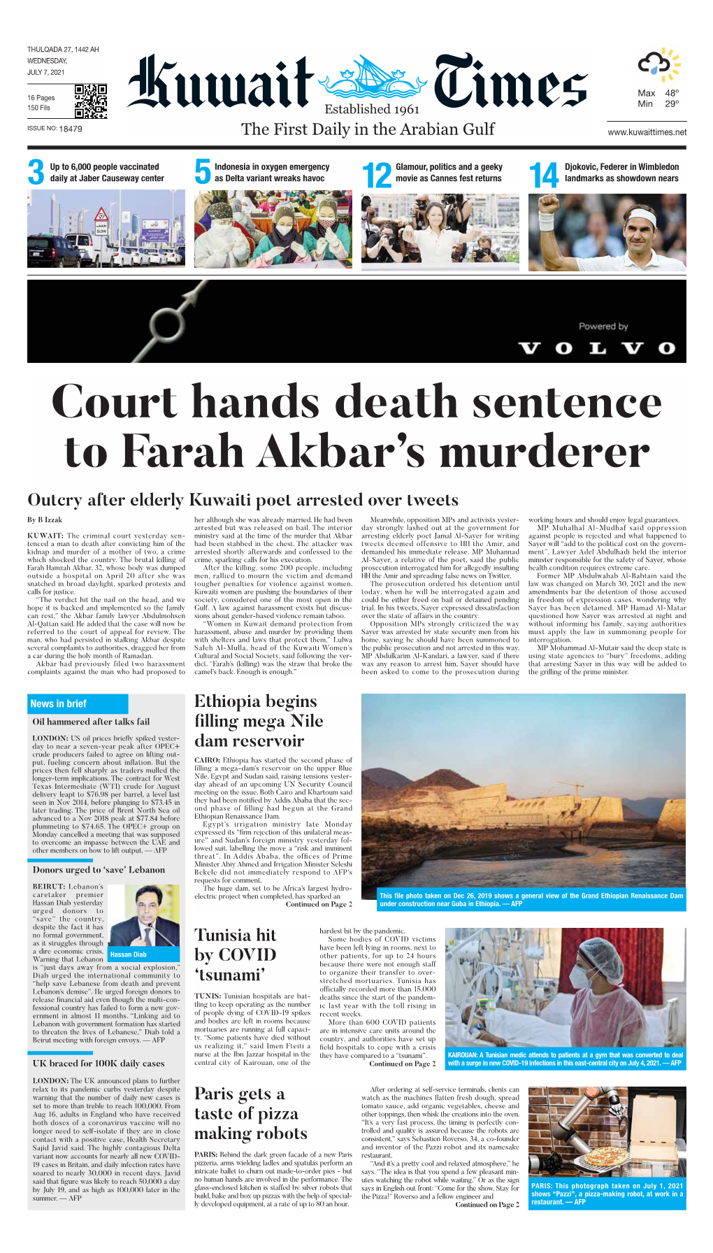Court Hands Death Sentence to Farah Akbar's Murderer