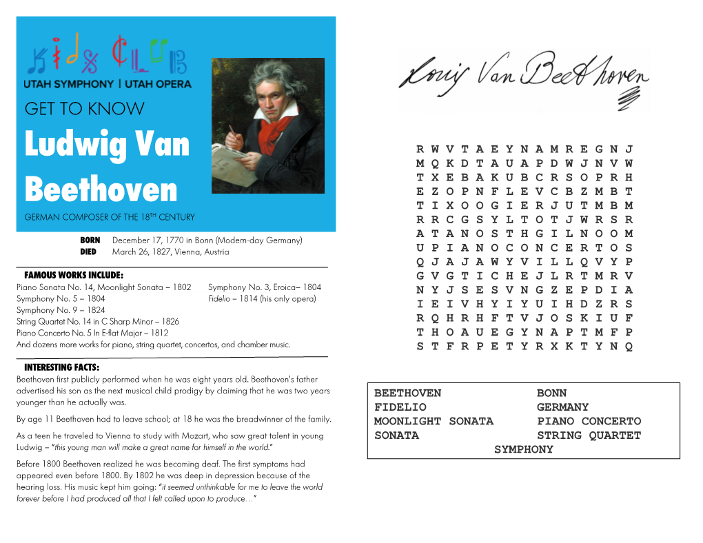 Ludwig Van Beethoven