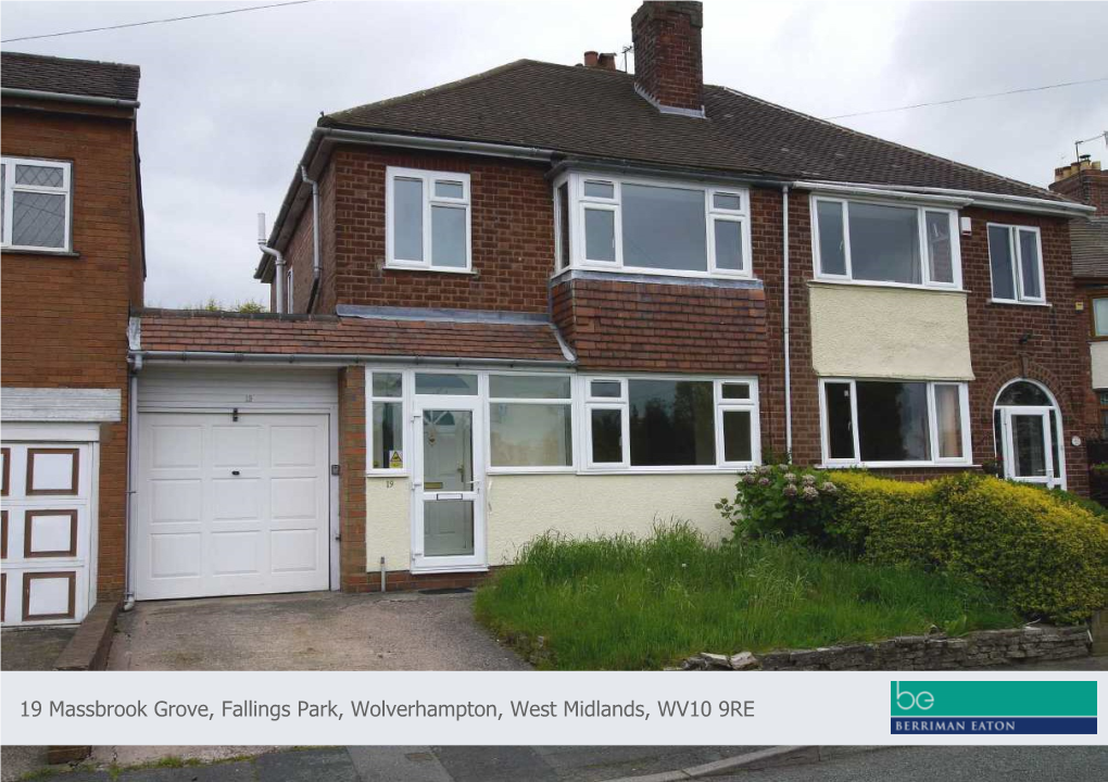 19 Massbrook Grove, Fallings Park, Wolverhampton, West Midlands