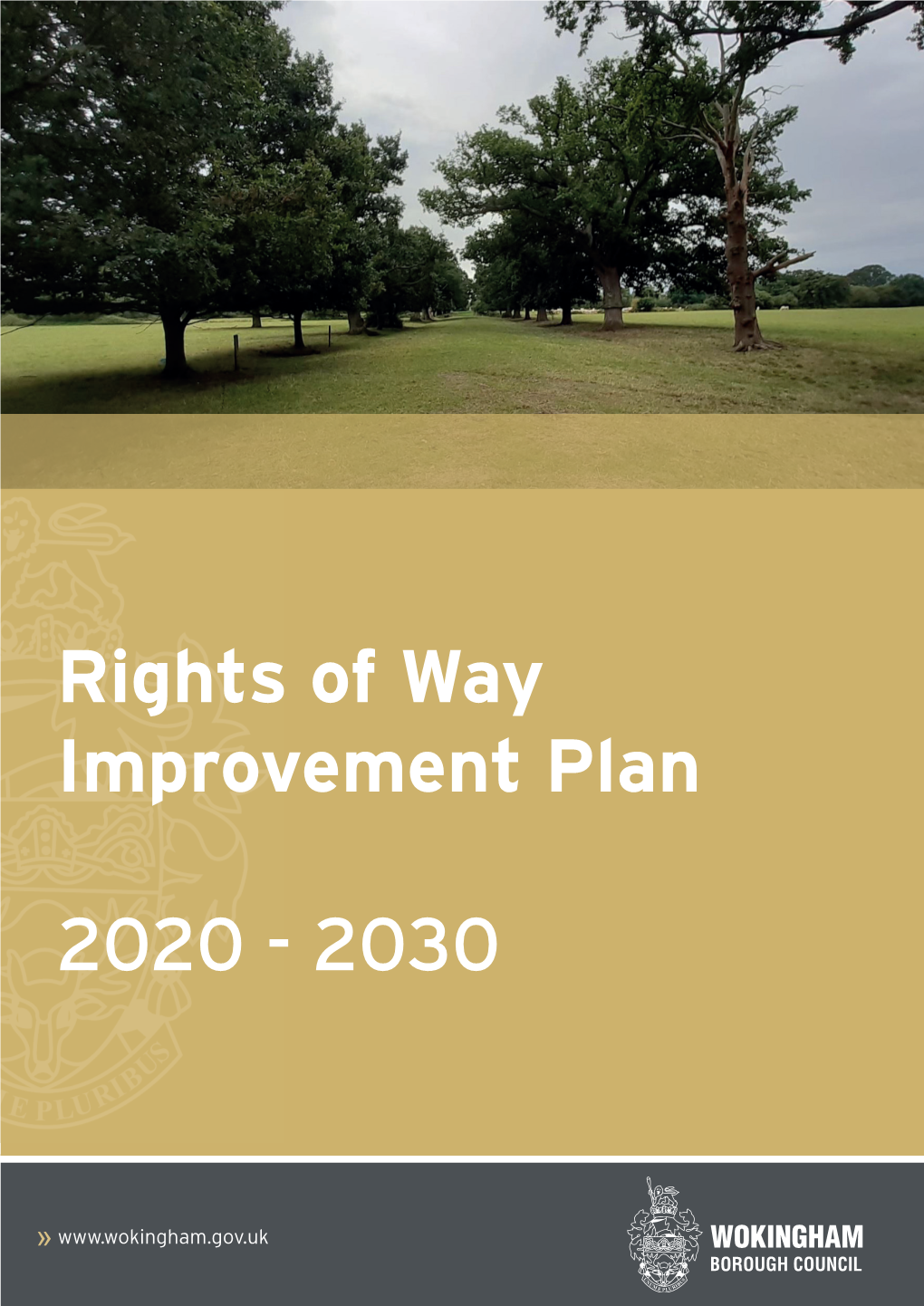 Rights of Way Improvement Plan 2020/2030