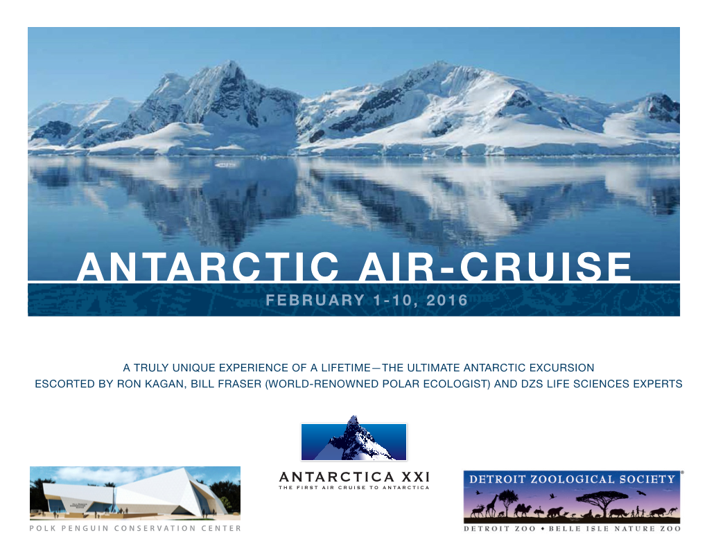 Antarctic Air-Cruise February 1-10, 2016