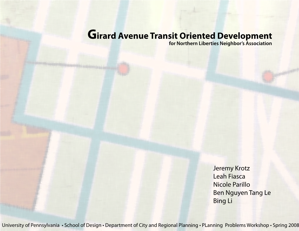 Girard Avenue Transit Oriented Development for Northern Liberties Neighbor’S Association