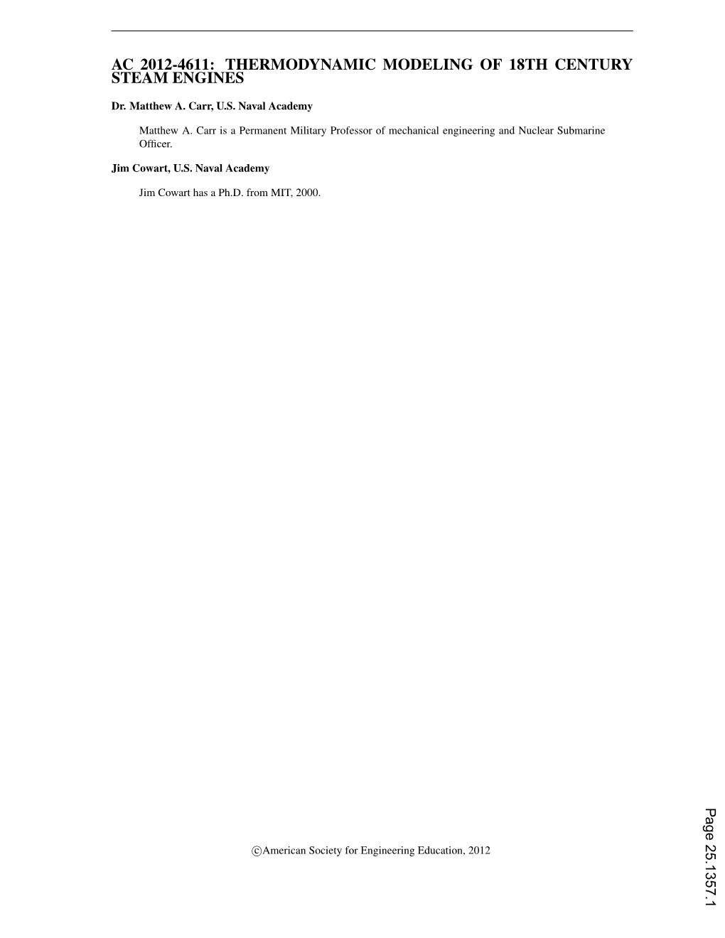 Thermodynamic Modeling of 18Th Century Steam Engines