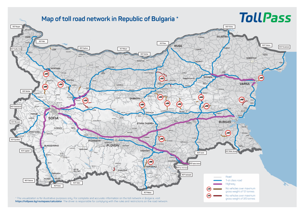 Tollpass Road Map