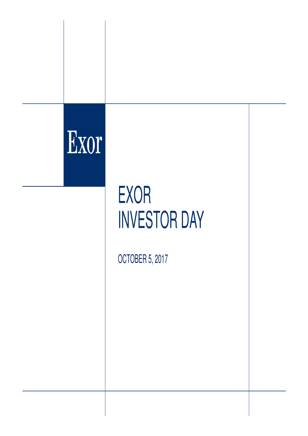 Exor Investor Day