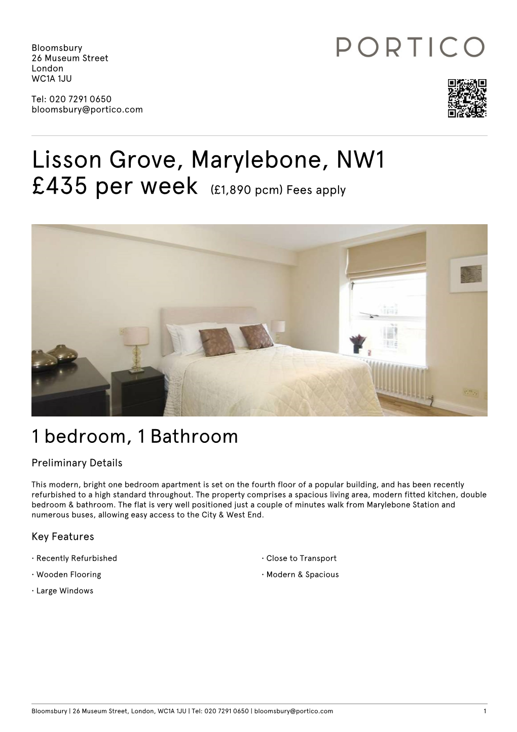 Lisson Grove, Marylebone, NW1