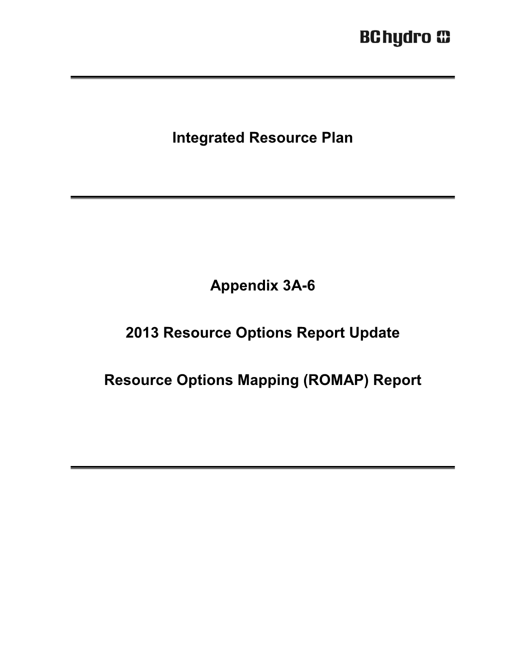 Resource Options Mapping (ROMAP) Report