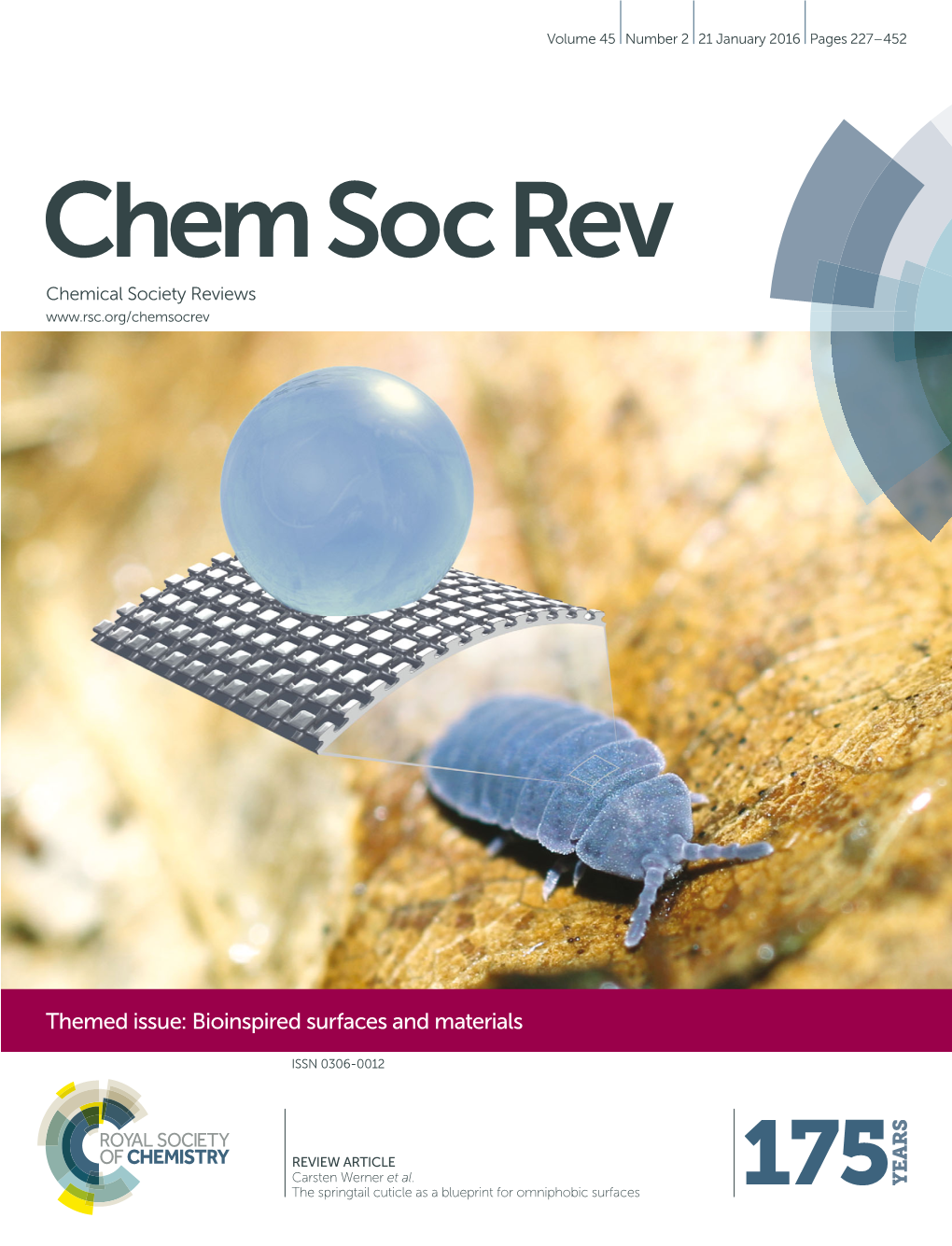 The Springtail Cuticle As a Blueprint for Omniphobic Surfaces Chem Soc Rev