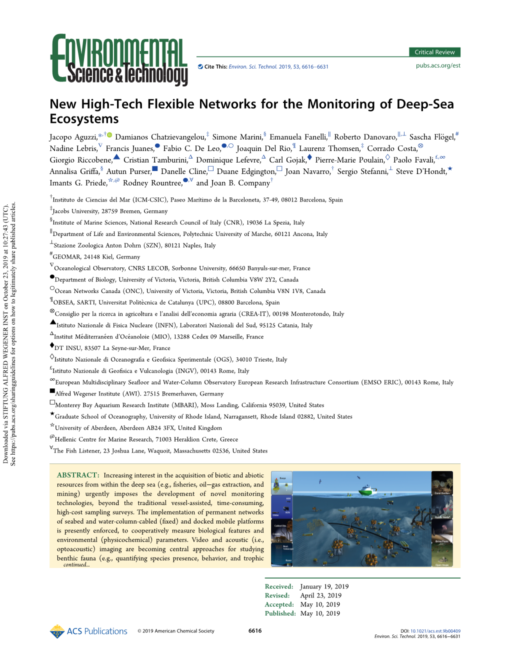 New High-Tech Flexible Networks for the Monitoring of Deep-Sea