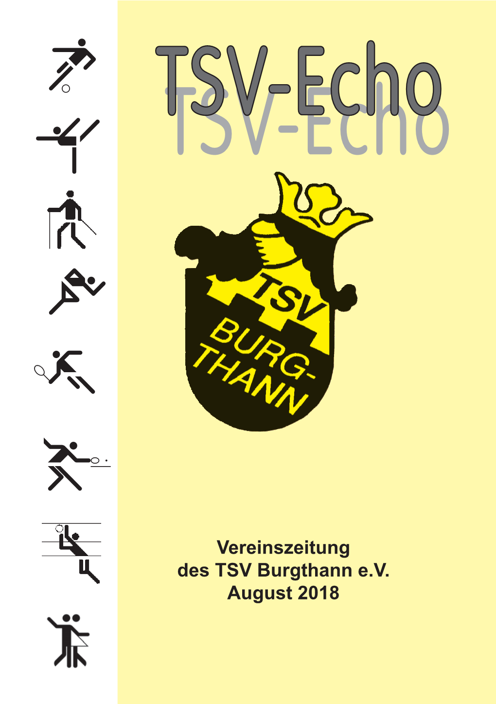 Vereinszeitung Des TSV Burgthann E.V. August 2018