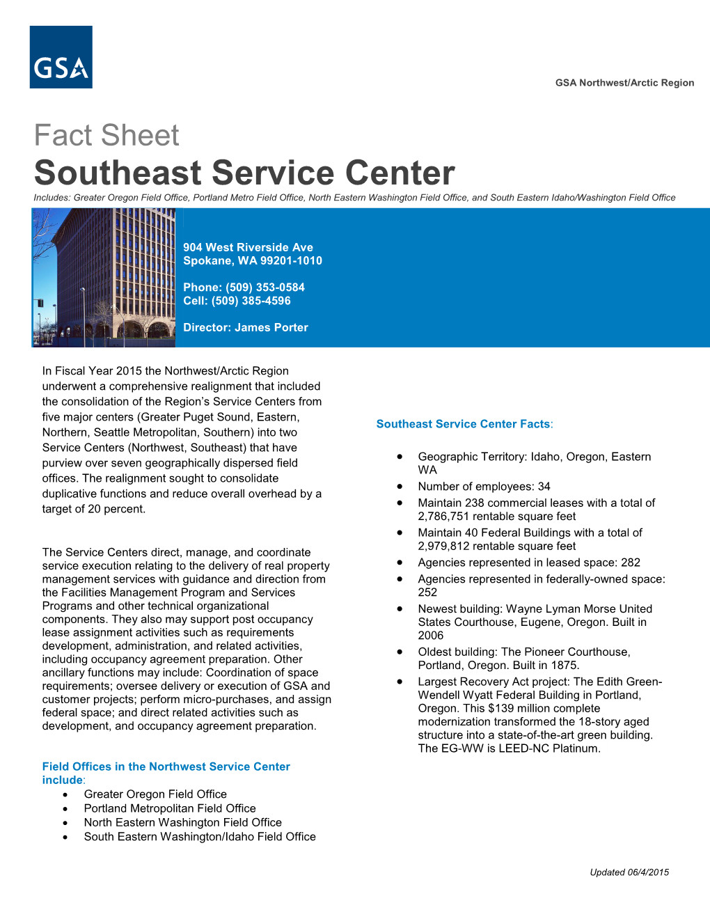 Southeast Service Center