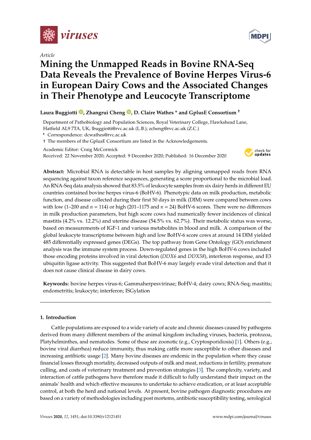 Mining the Unmapped Reads in Bovine RNA-Seq Data Reveals The