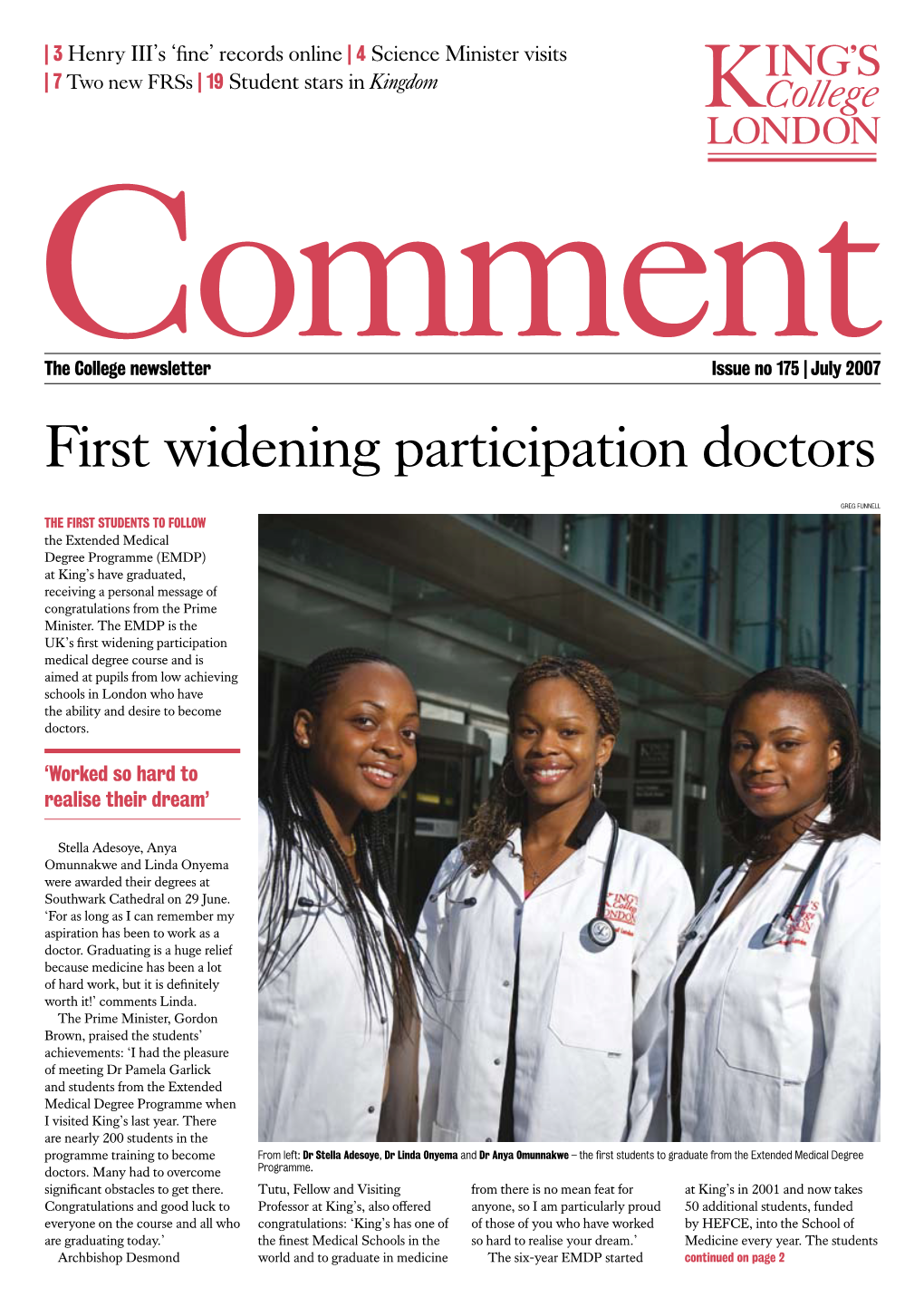 First Widening Participation Doctors