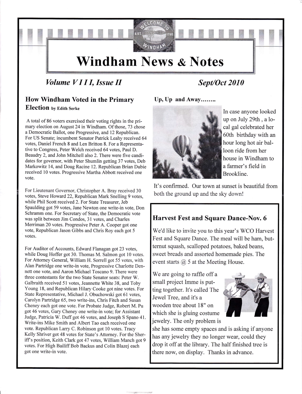 Windham News C Notes