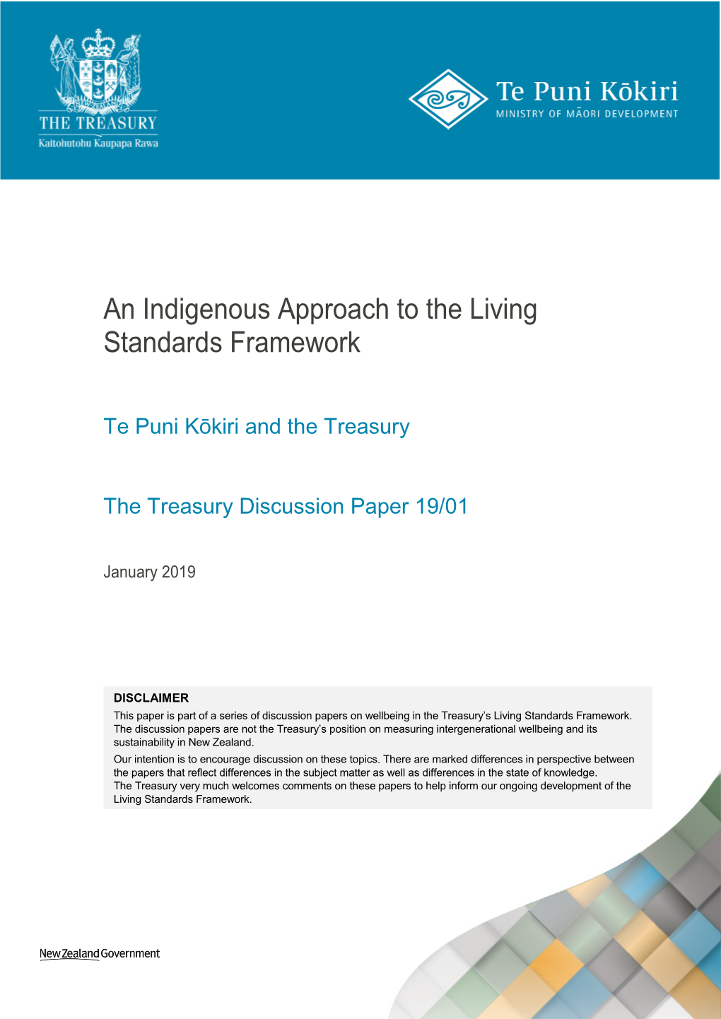 An Indigenous Approach to the Living Standards Framework