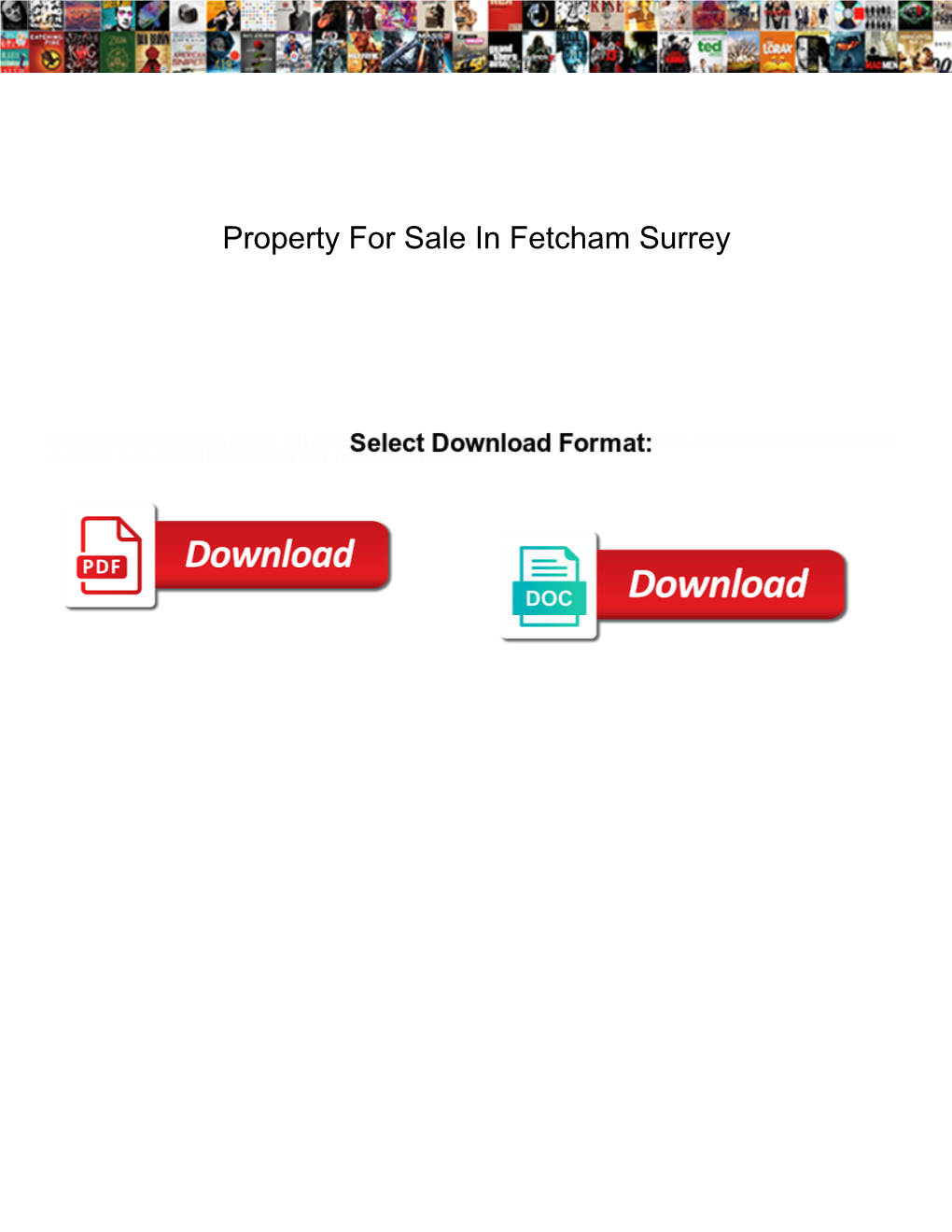 Property for Sale in Fetcham Surrey