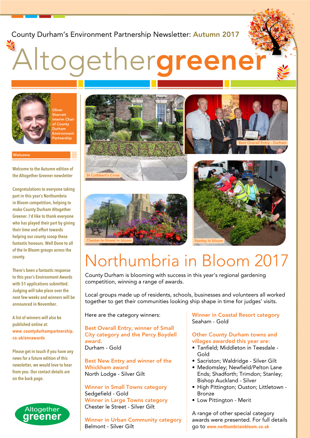 Altogether Greener Newsletter Autumn 2017
