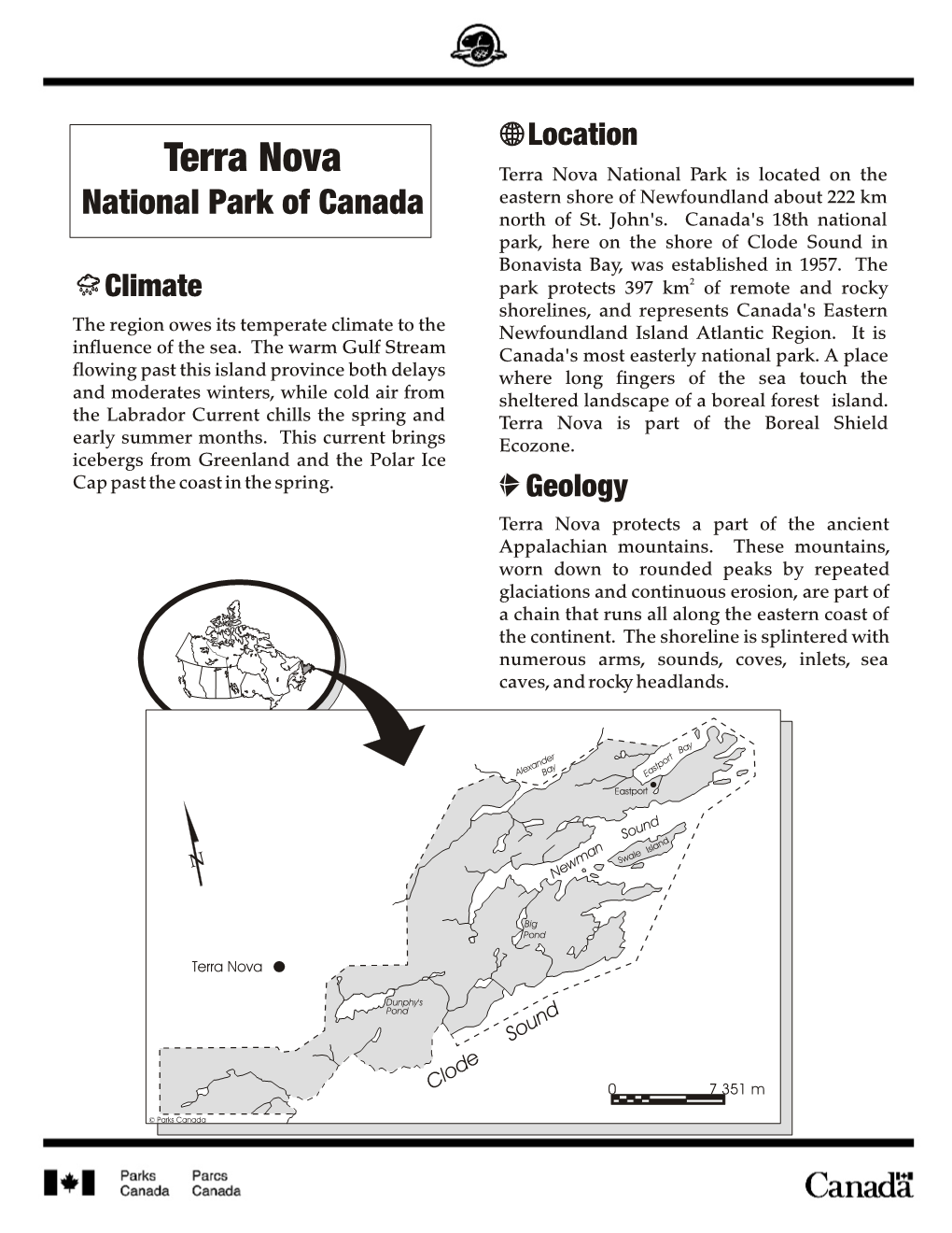 Terra Nova National Park of Canada