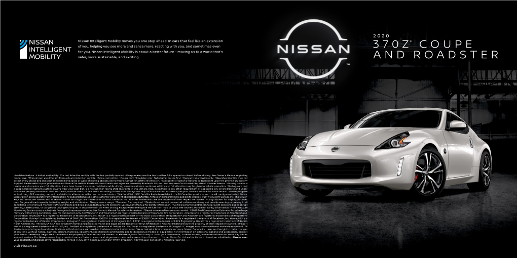 2020 Nissan 370Z.® This Is Tech That Begs to Be Driven