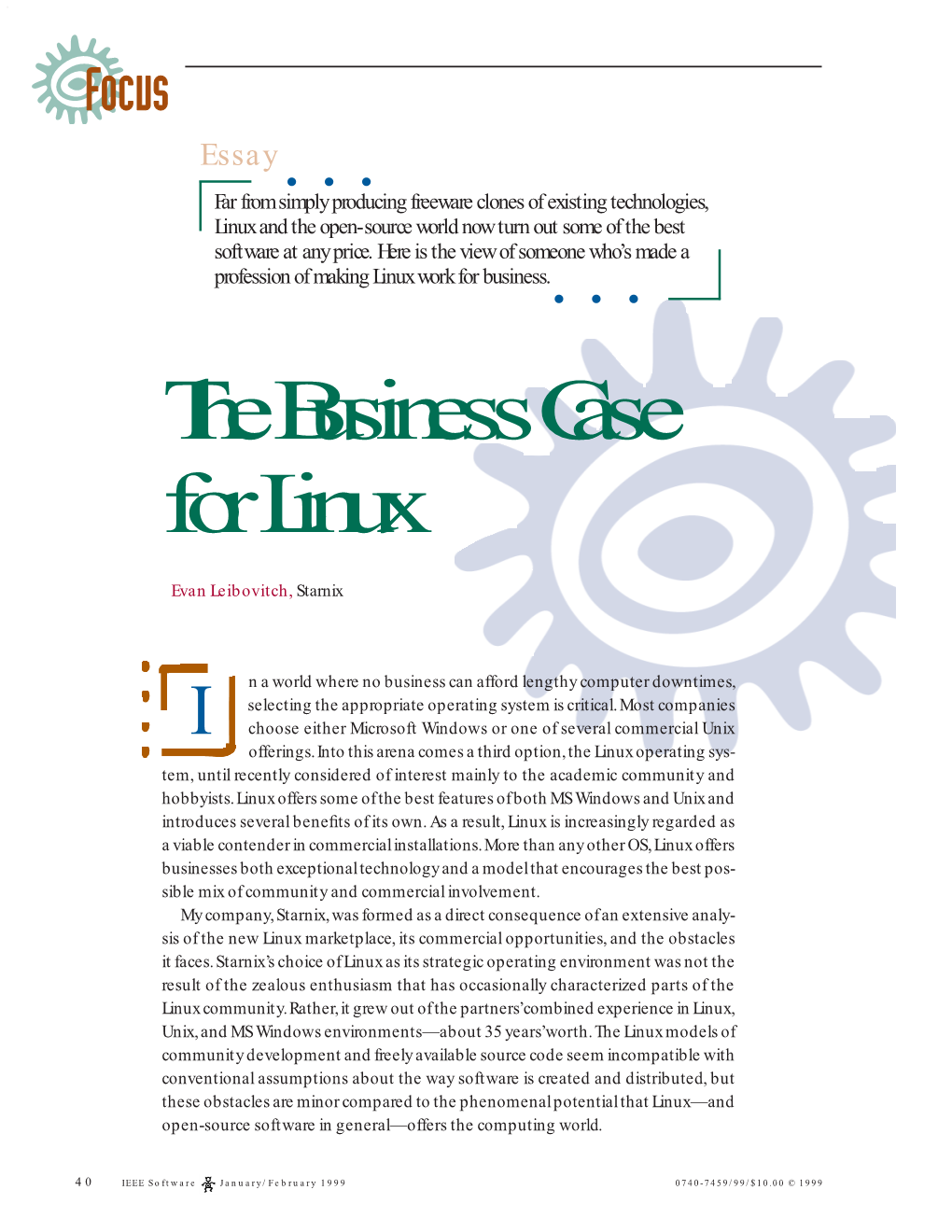 The Business Case for Linux