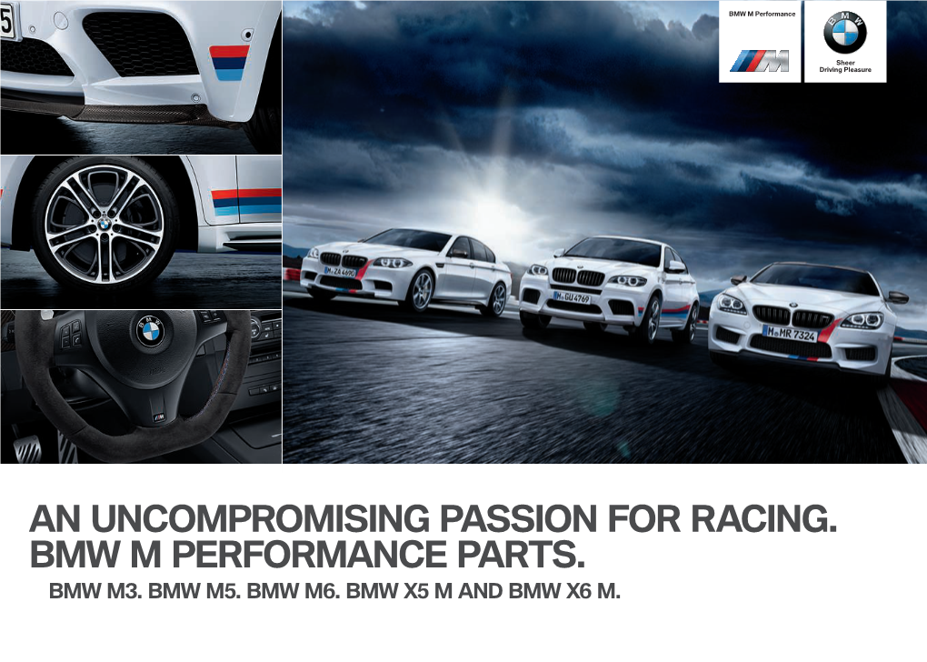 An Uncompromising Passion for Racing. Bmw M Performance Parts