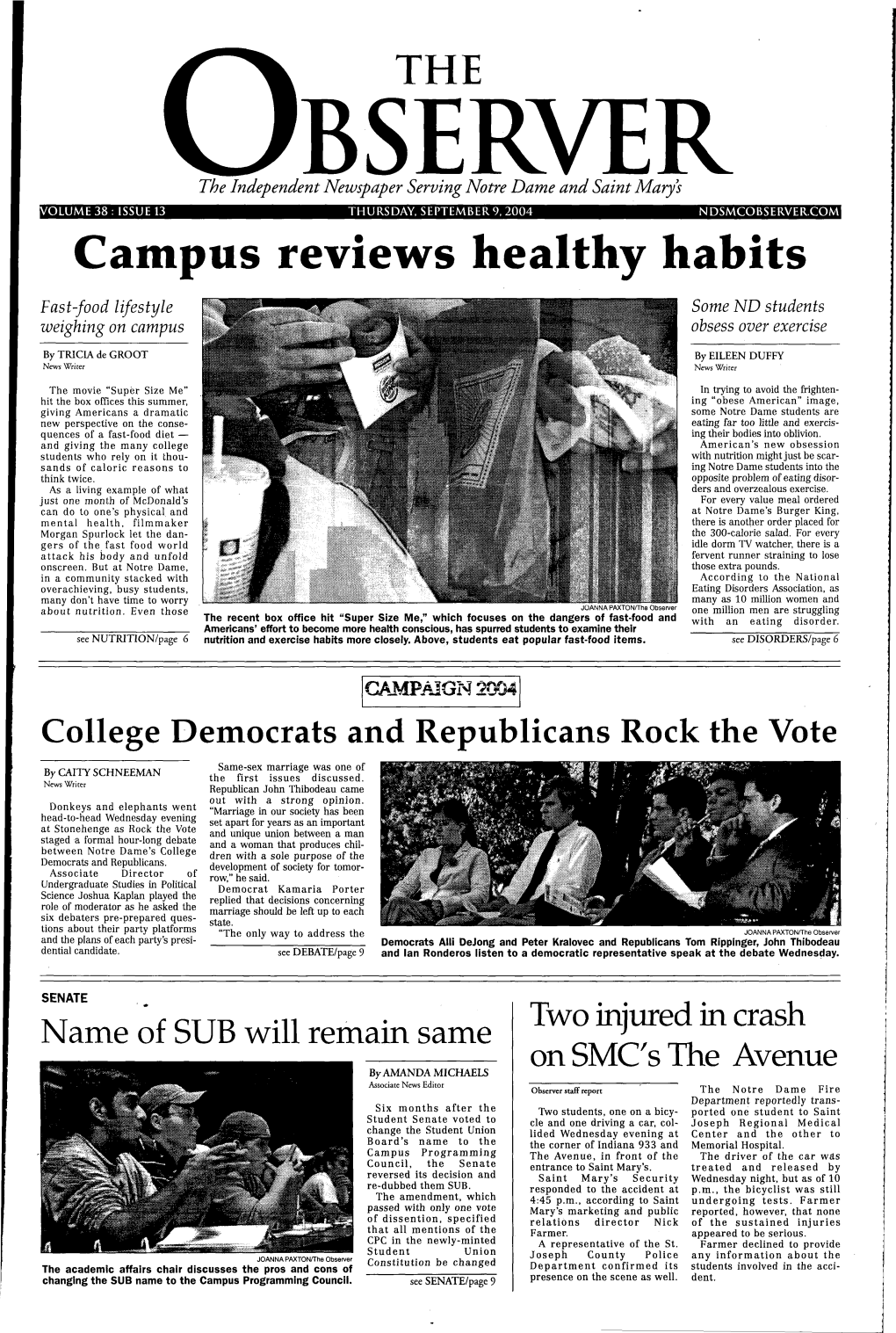 Campus Reviews Healthy Habits