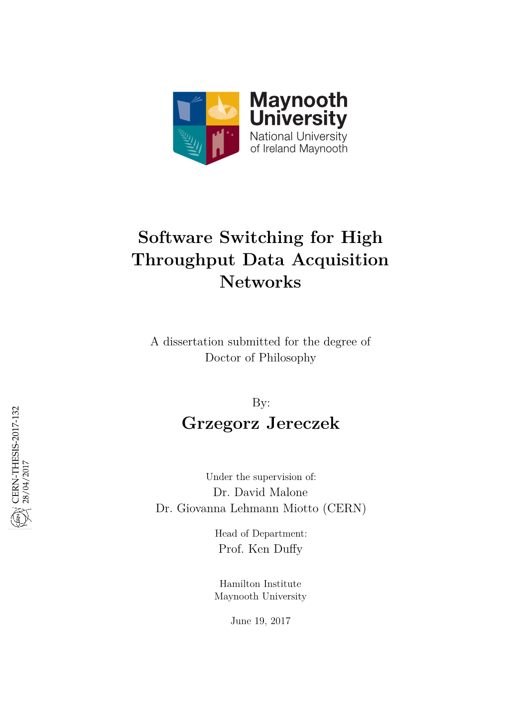 Software Switching for High Throughput Data Acquisition