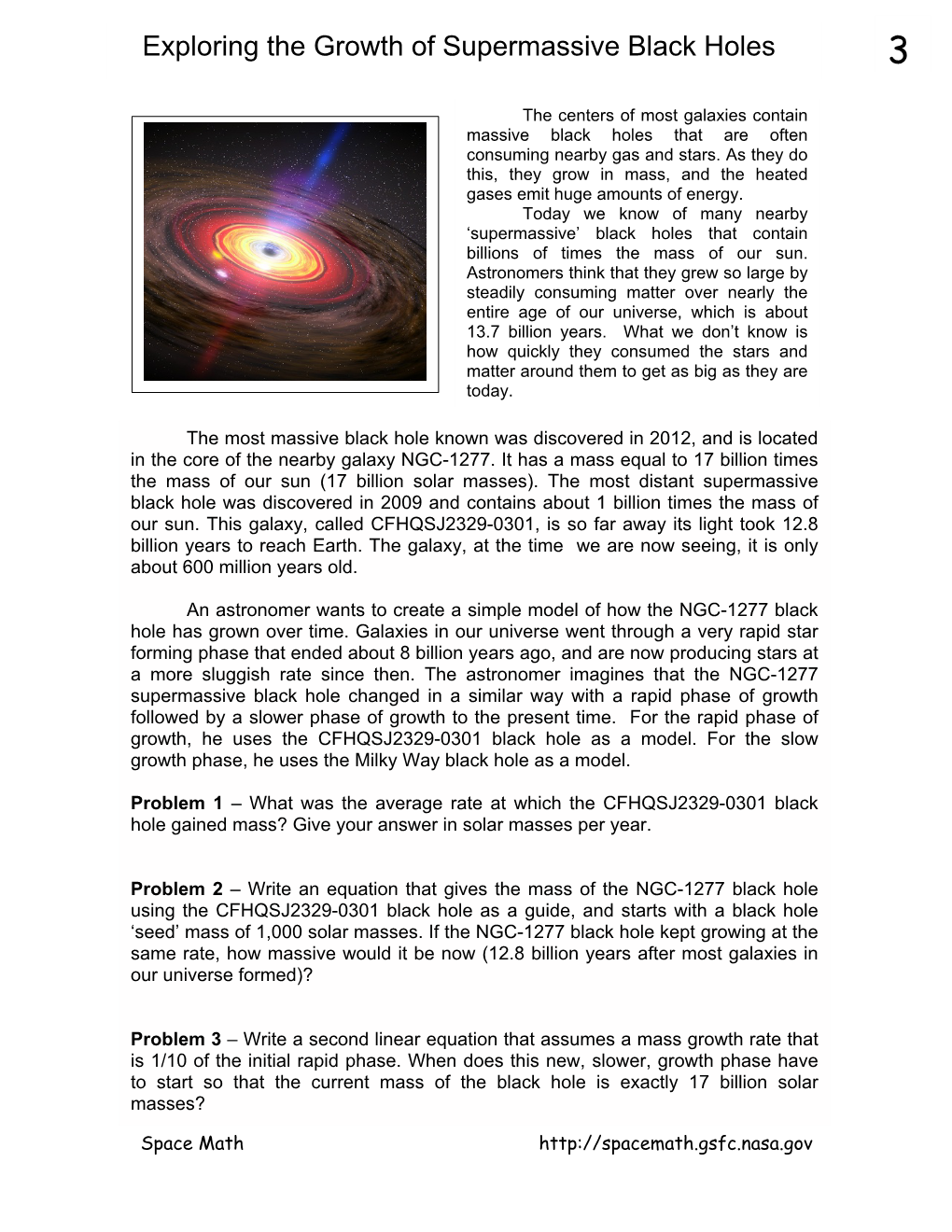 Exploring the Growth of Supermassive Black Holes 3