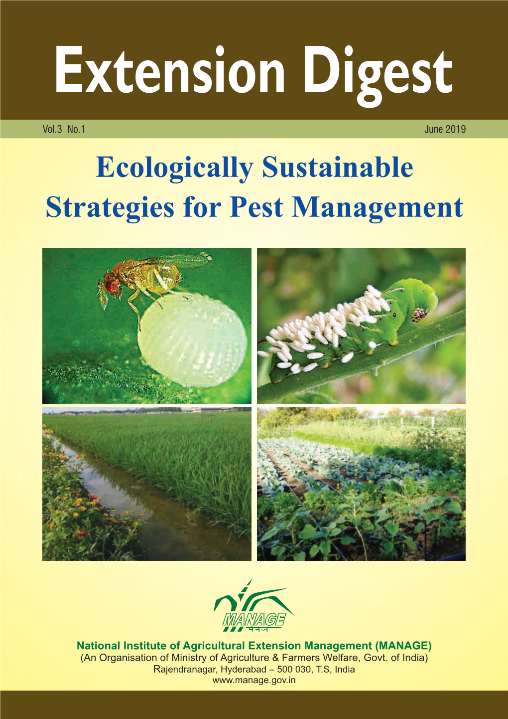 Ecologically Sustainable Strategies for Pest Management