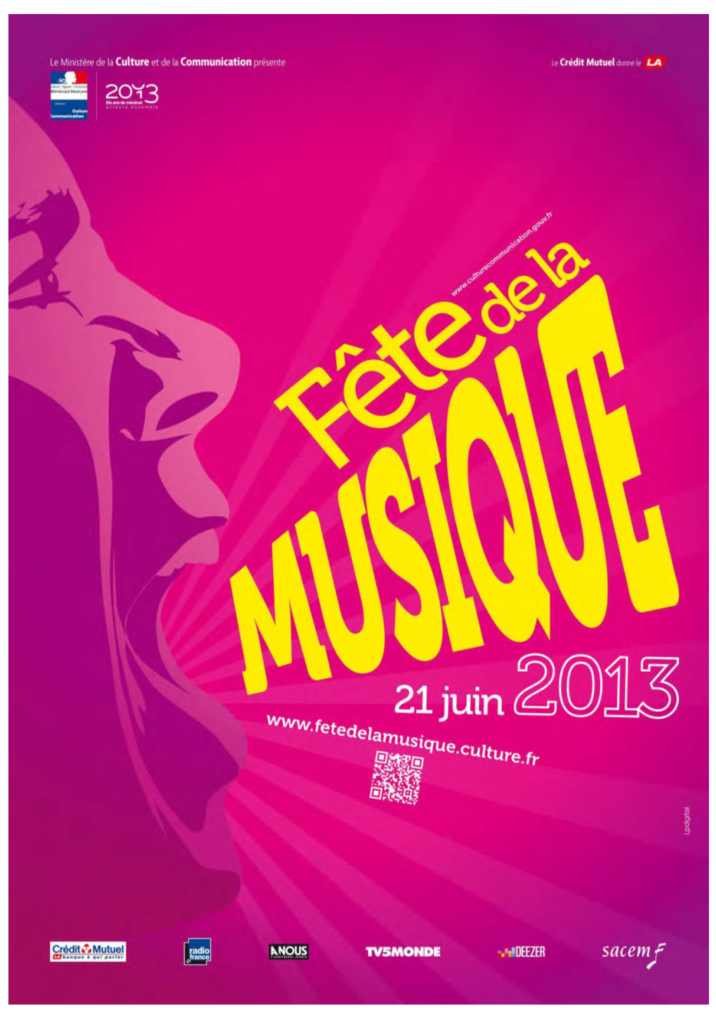 Programme De La Réunion Du 14 Au 23 Juin 2013 … Pour Un Avant-Goût De La Fête De La Musique