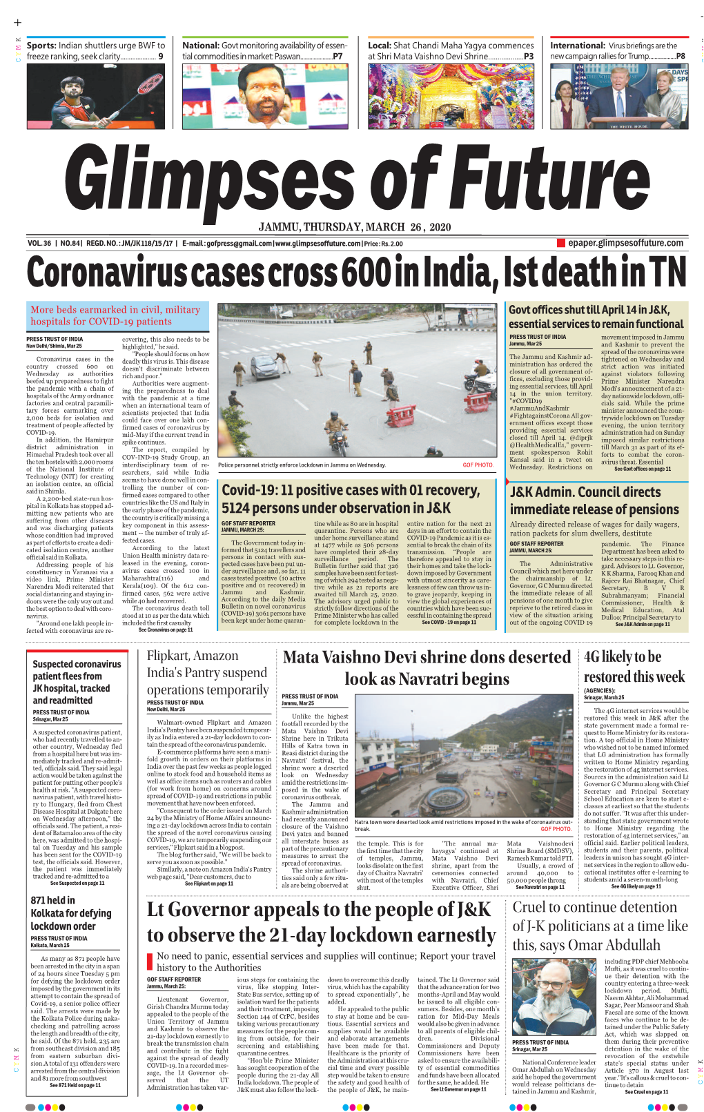 Coronavirus Cases Cross 600 in India, Ist Death in TN