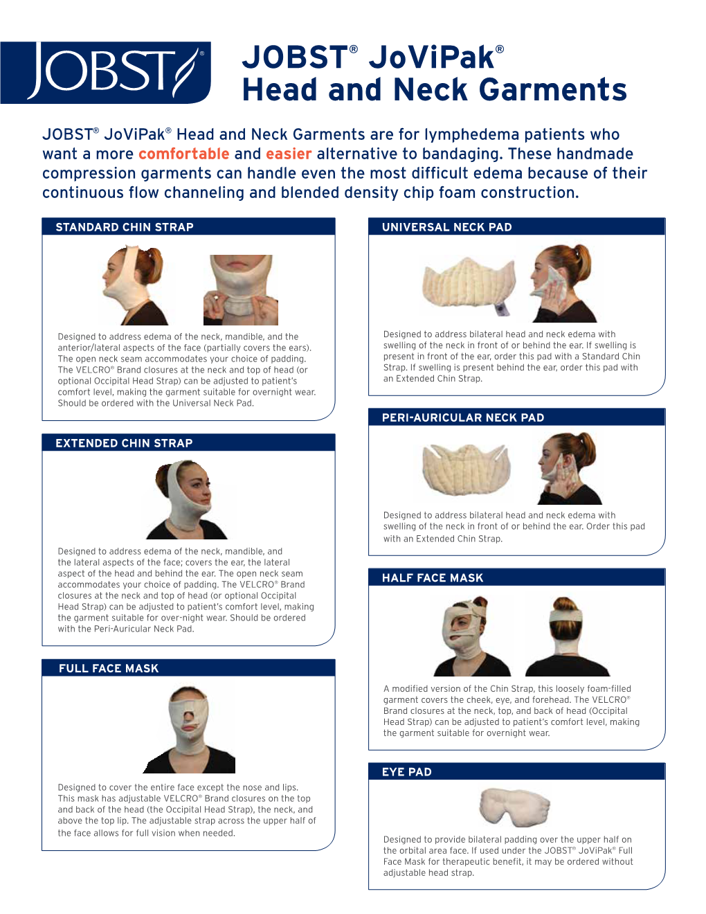 JOBST® Jovipak® Head and Neck Garments