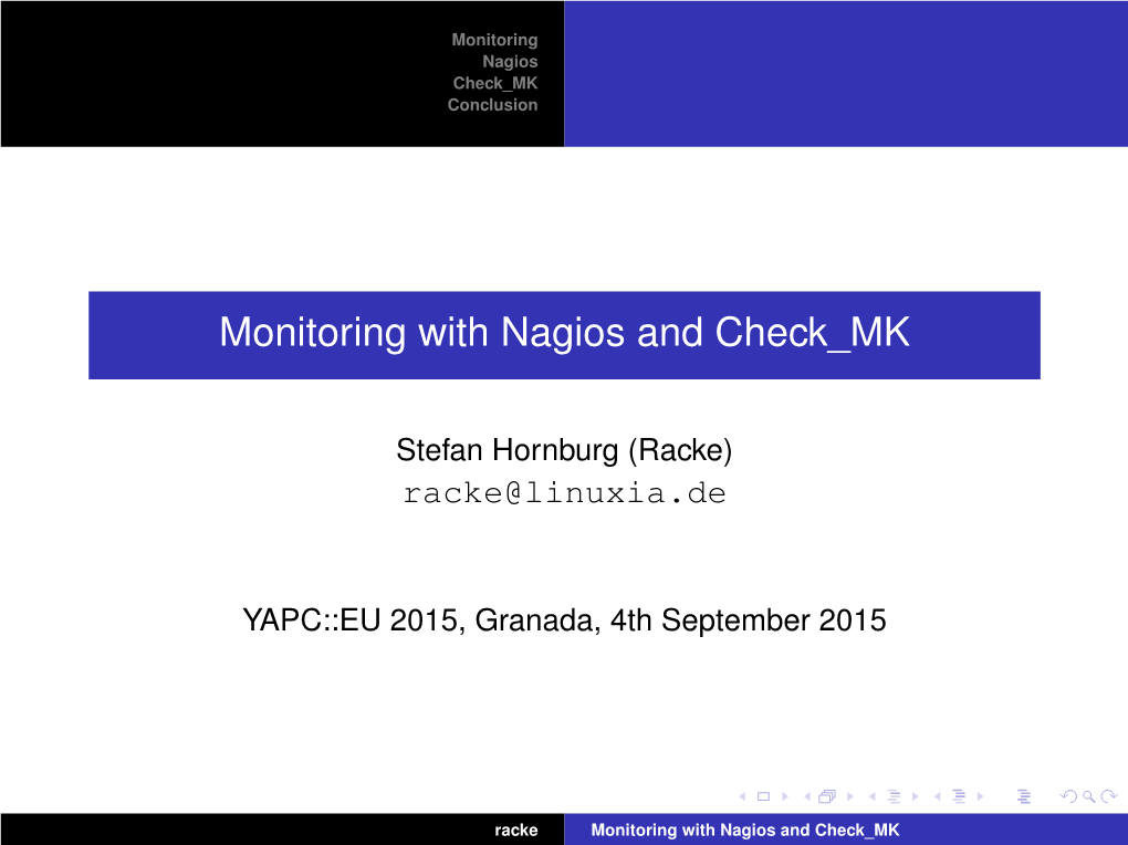 Monitoring with Nagios and Check MK