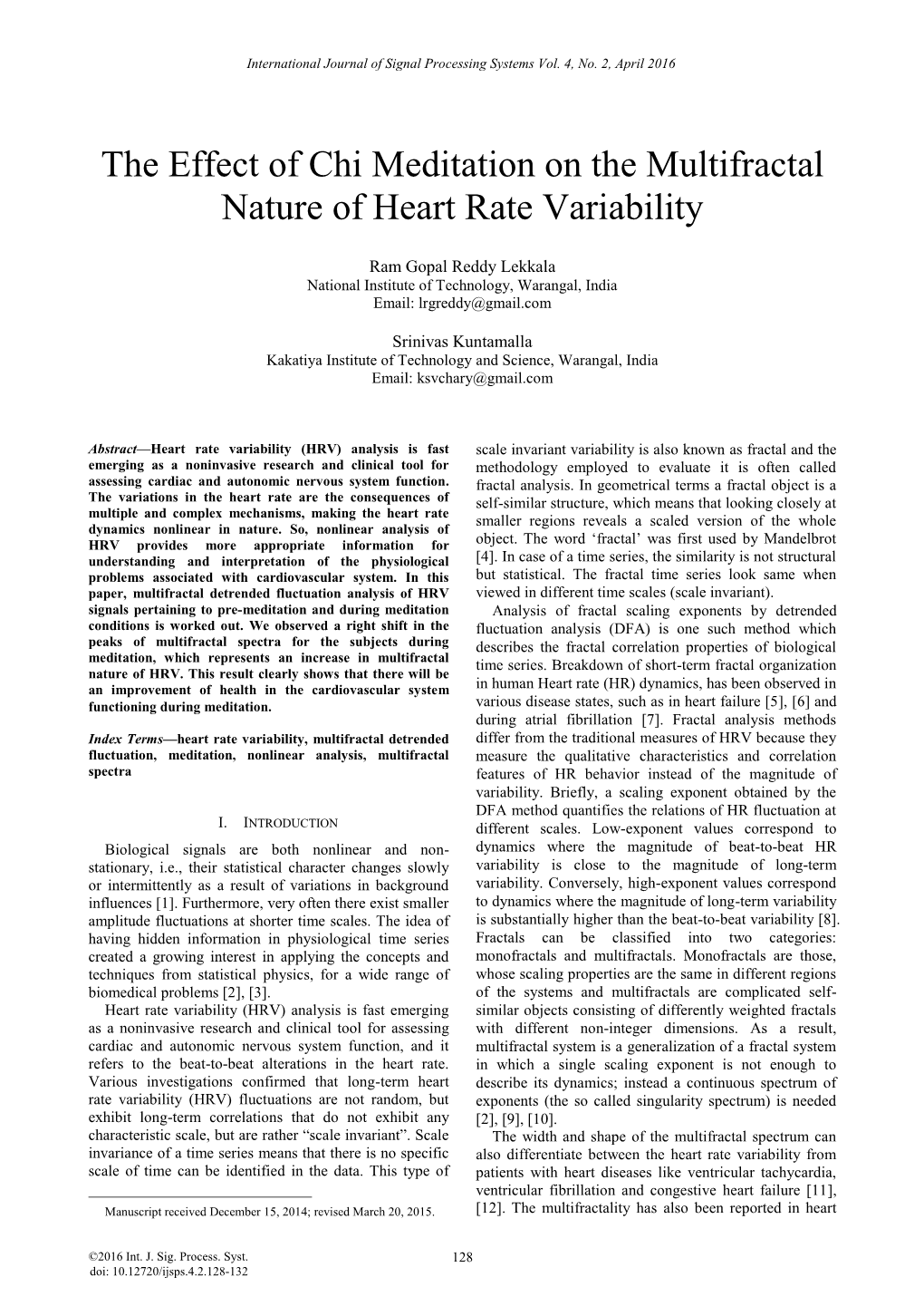 The Effect of Chi Meditation on the Multifractal Nature of Heart Rate Variability