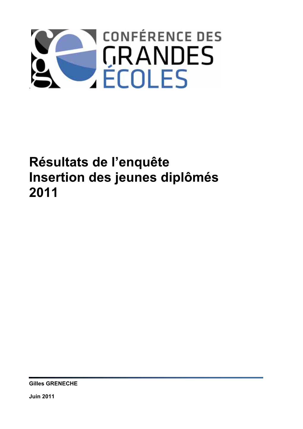 Résultats De L'enquête Insertion Des Jeunes Diplômés 2011
