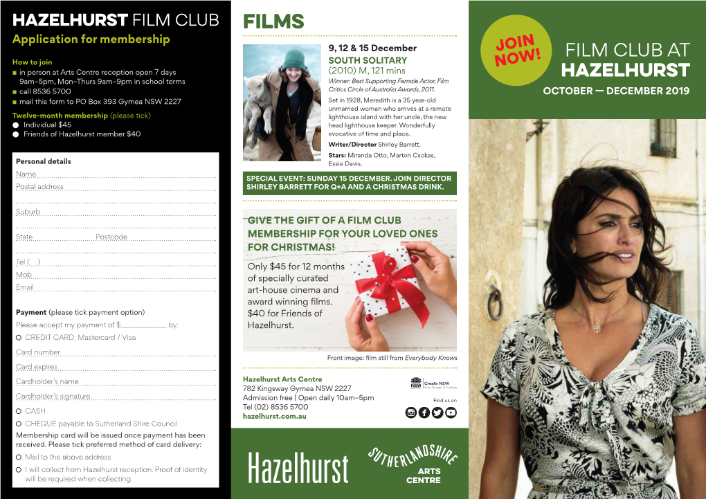 Film Club at Hazelhurst