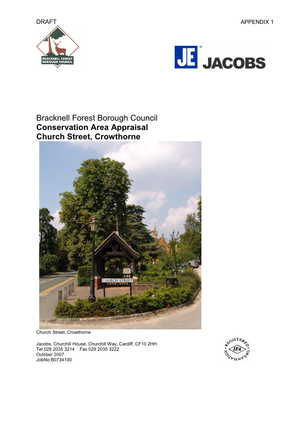 Bracknell Forest Borough Council Conservation Area Appraisal Church Street, Crowthorne