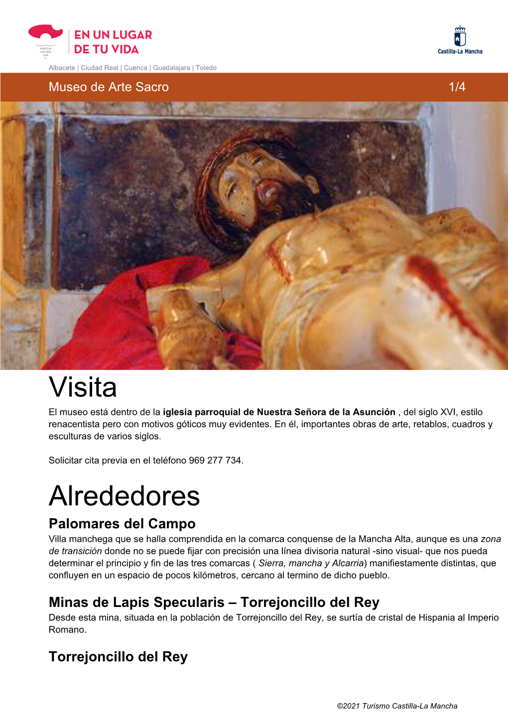 Descargar Guía De Viaje Museo De Arte Sacro De Palomares Del Campo