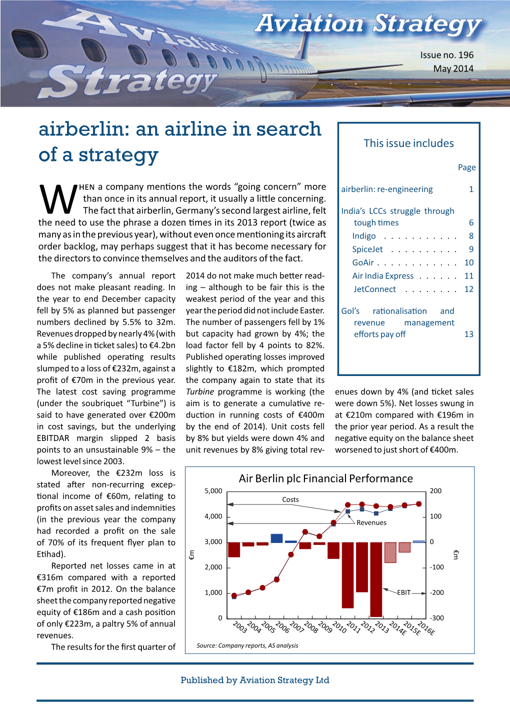 Aviation Strategy Issue #196, May 2014