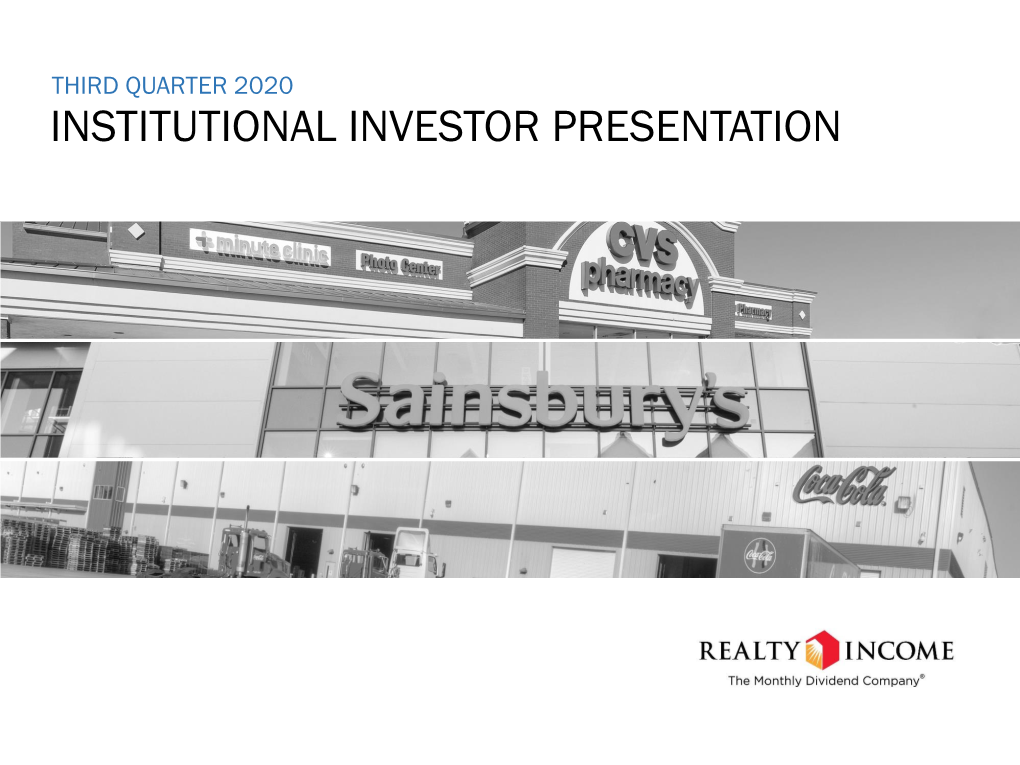 Institutional Investor Presentation