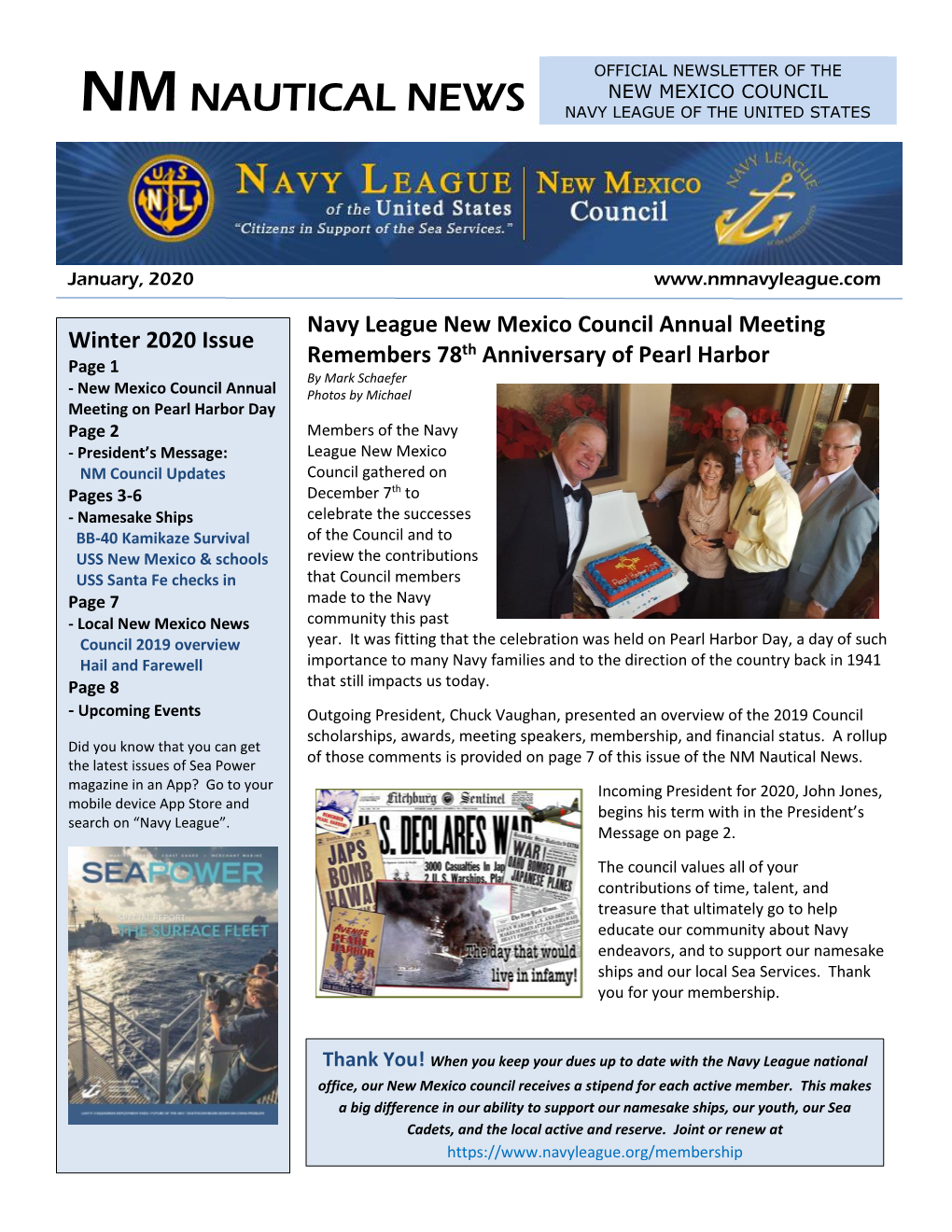 Winter 2019-2020 Newsletter