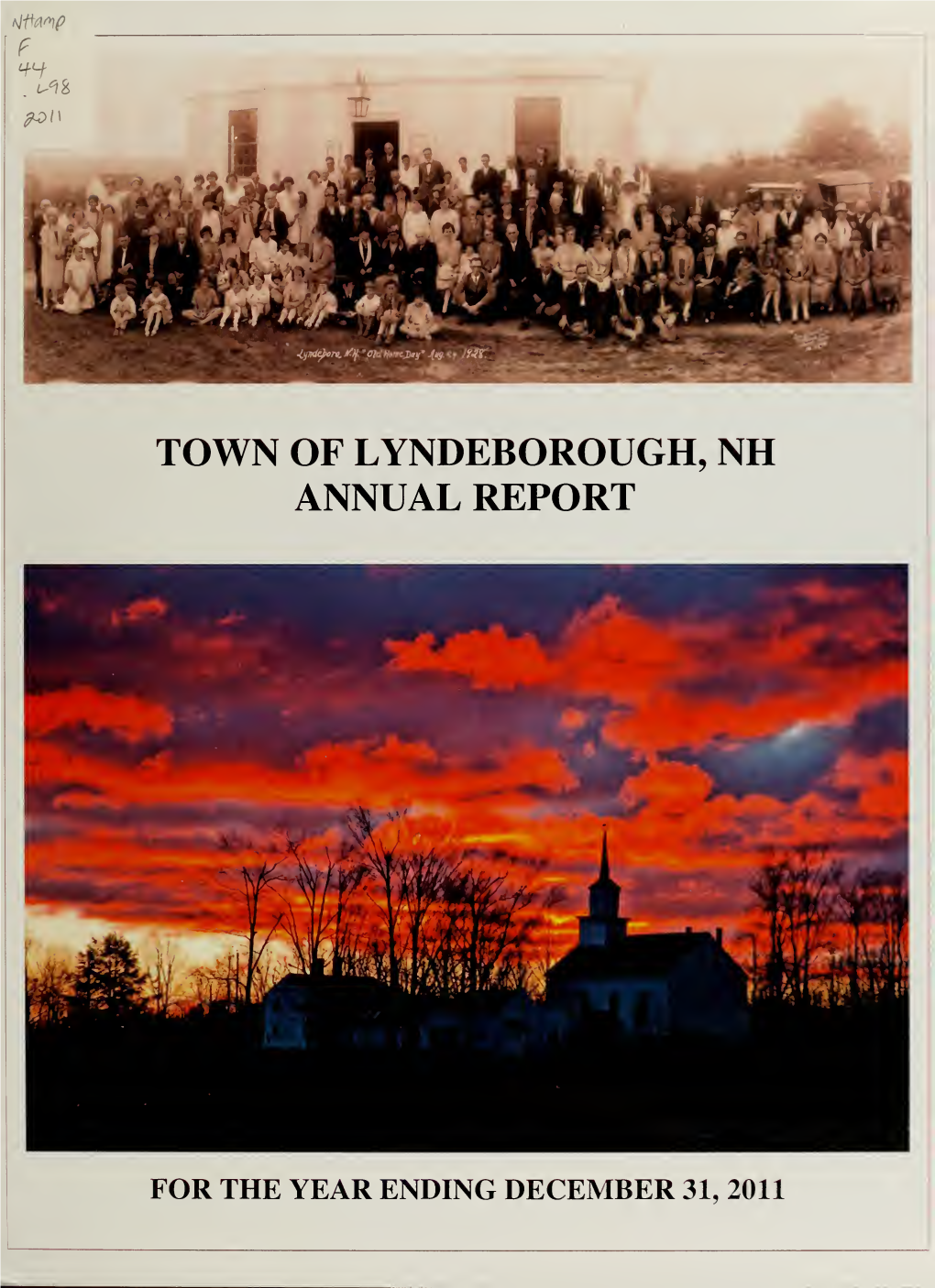 Annual Report of the Town of Lyndeborough, New Hampshire