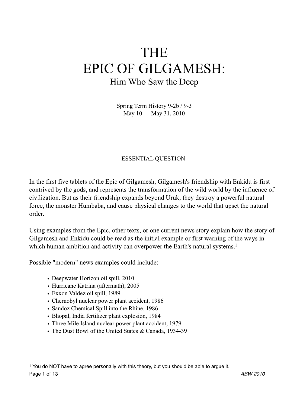 Gilgamesh Packet
