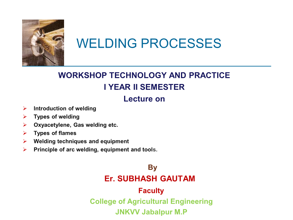 Welding Processes