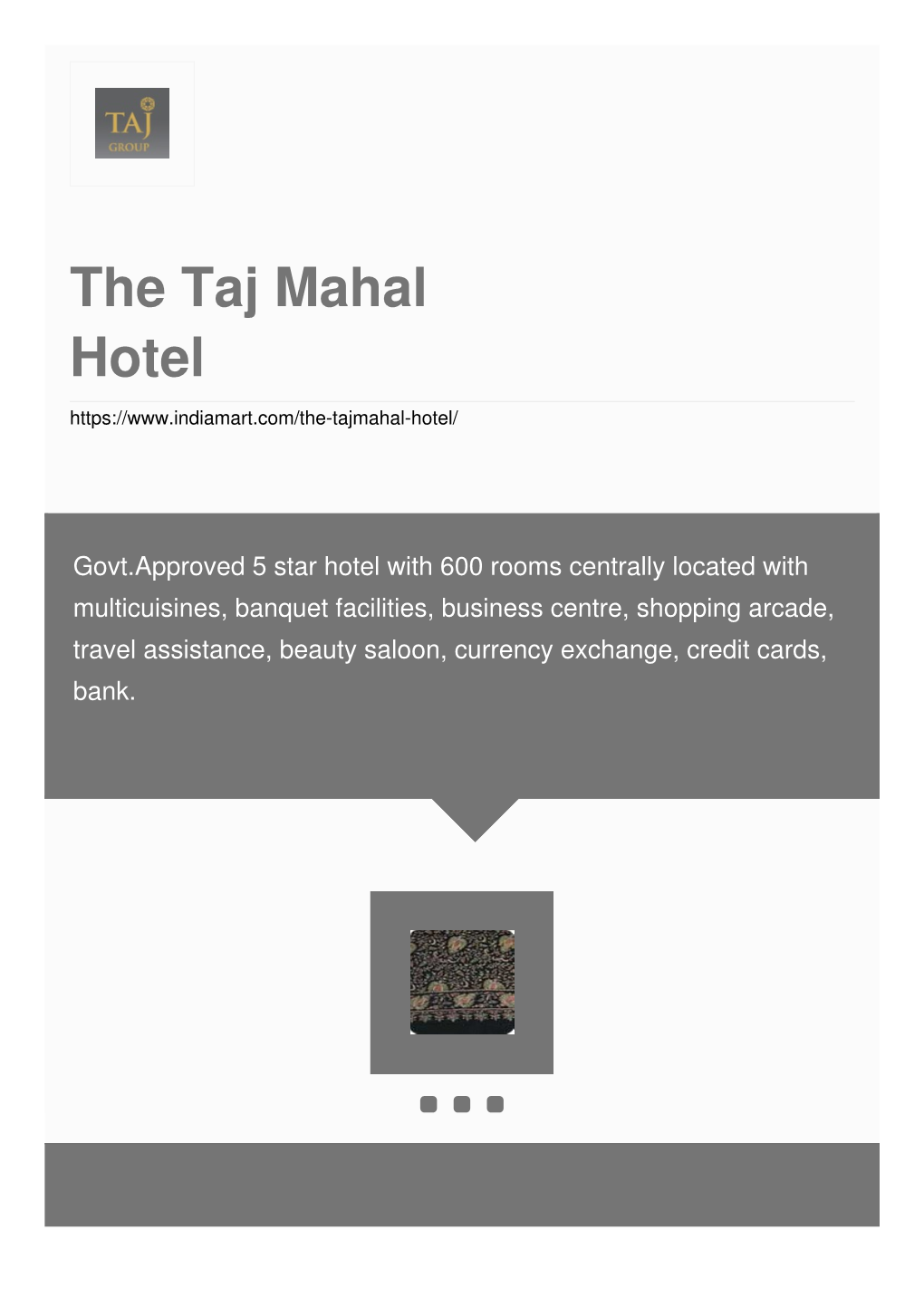 The Taj Mahal Hotel